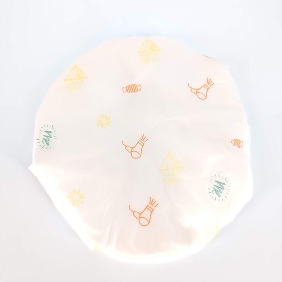 Double Layer Microfiber Terry Cloth Lined Quick-Drying Cream Unisex Shower Cap - Picture 2 of 13